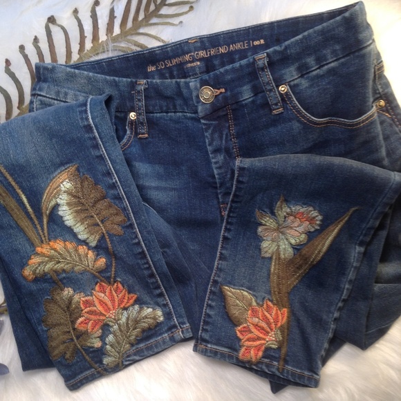 Chico's Denim - Chico's Embroidered Jeans